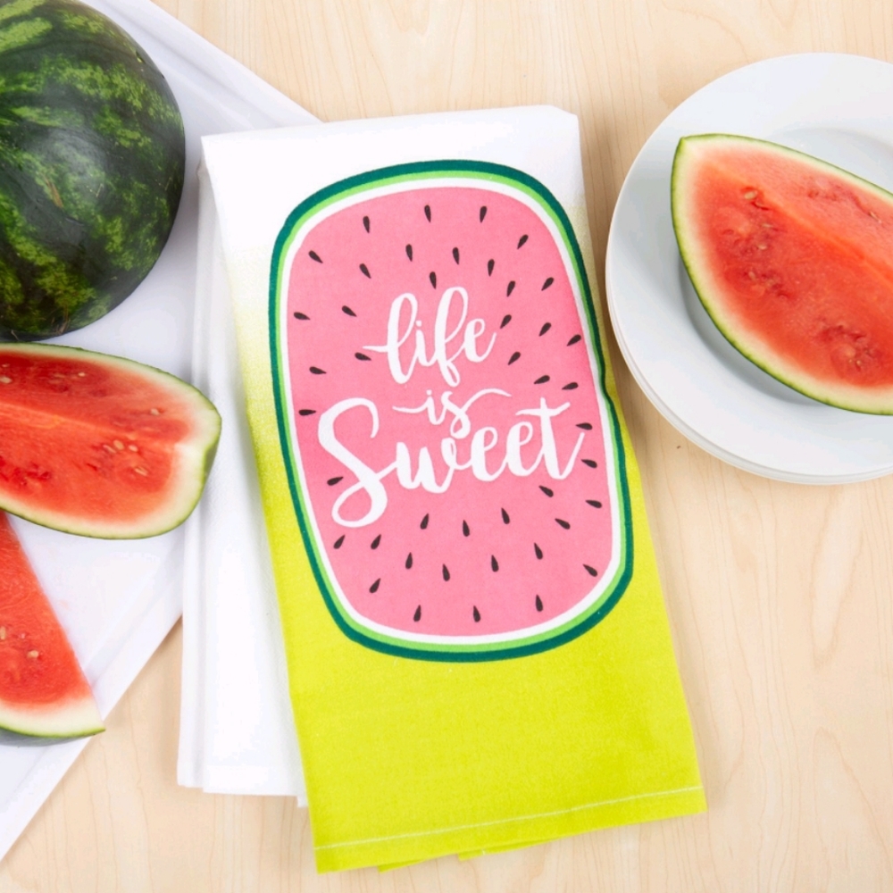 NWT Mainstays Watermelon Flour Sack Kitchen Towel